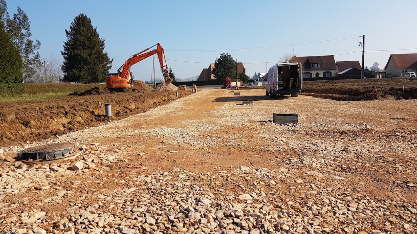 Travaux 1ère phase en cours d'achèvement